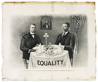 (CIVIL RIGHTS.) Equality: Dinner Given at the White House by President Roosevelt to Booker T. Washington.                                        